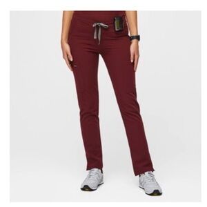 Figs Women’s XS Regular Burgundy Yola - Skinny Scrub Pants
